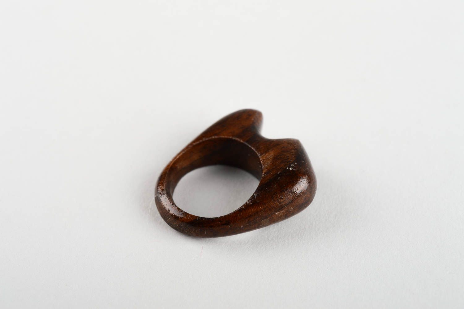 Nice handmade wooden ring costume jewelry fashion accessories for girls photo 4