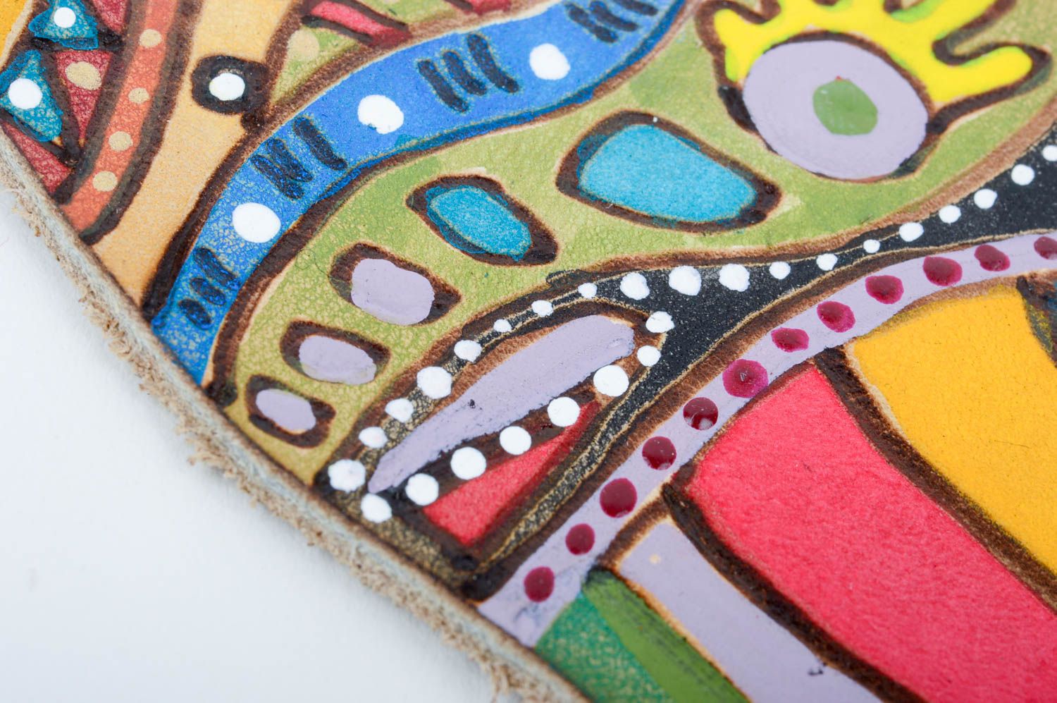Pulsera artesanal de cuero natural accesorio para mujer regalo original foto 4