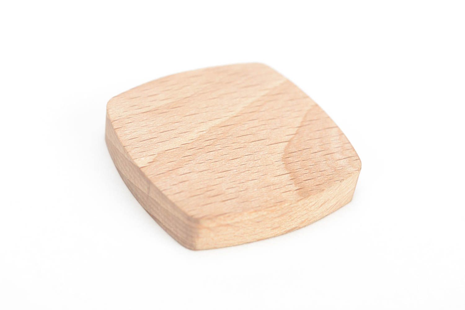 Unusual beautiful square wooden blank for jewelry making DIY accessories photo 3