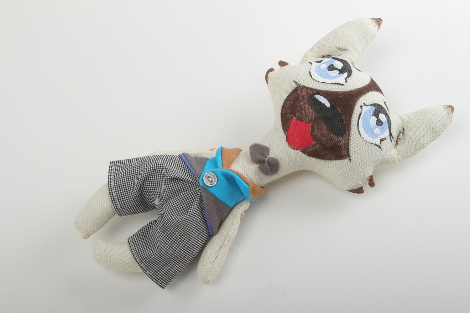 Juguete artesanal regalo para niño juguete original muñeco de tela Perro foto 2