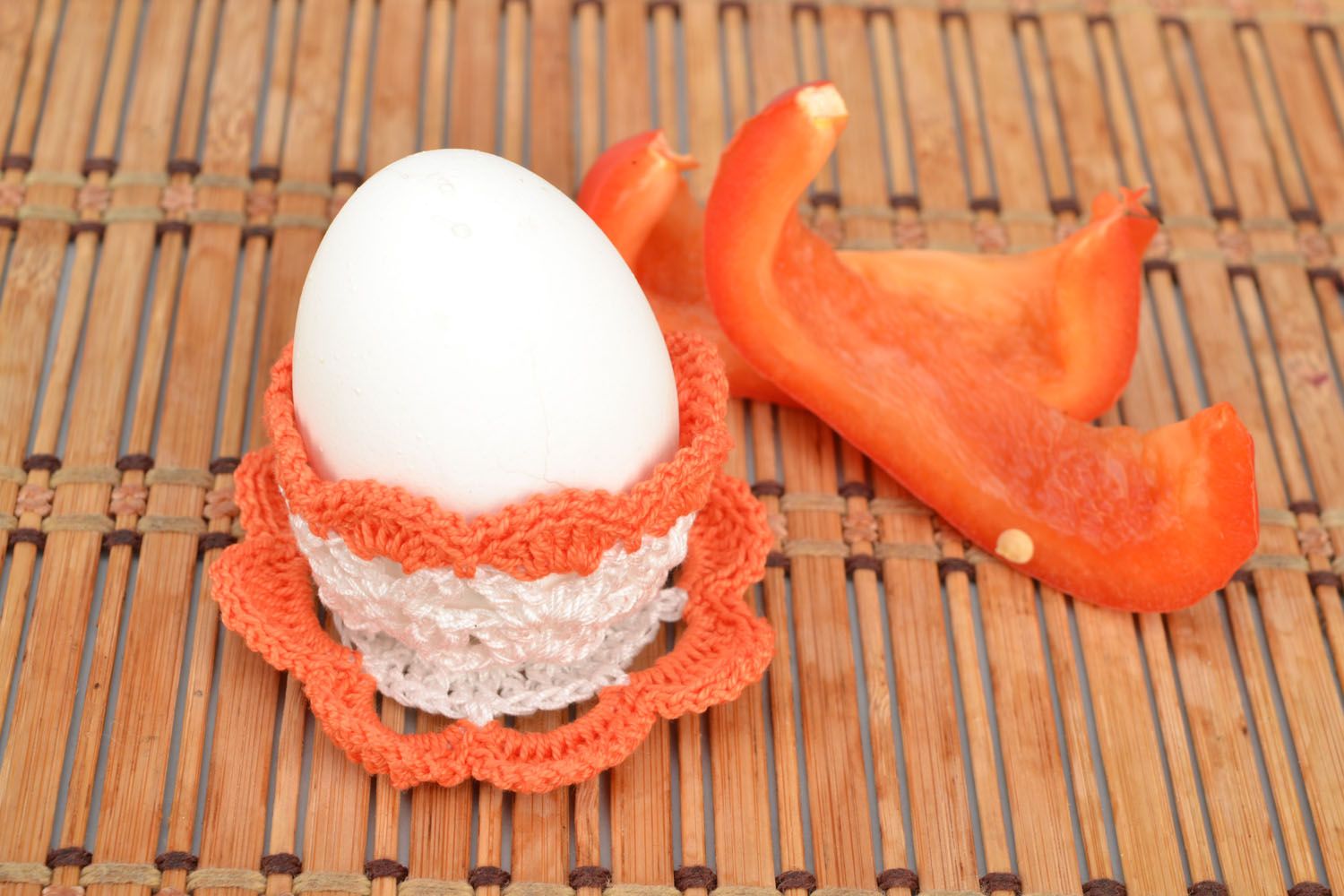 Crochet egg holder photo 1