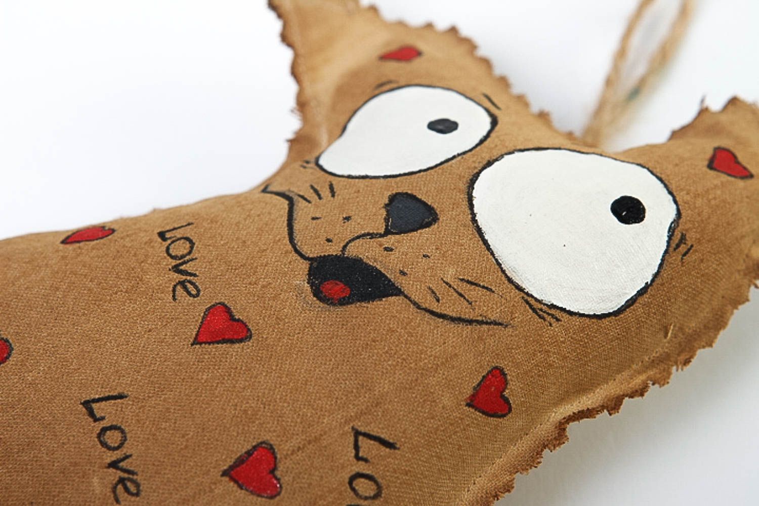 Katze Stofftier handmade Wohnzimmer Deko moderner Dekoartikel aromatisiert  foto 3