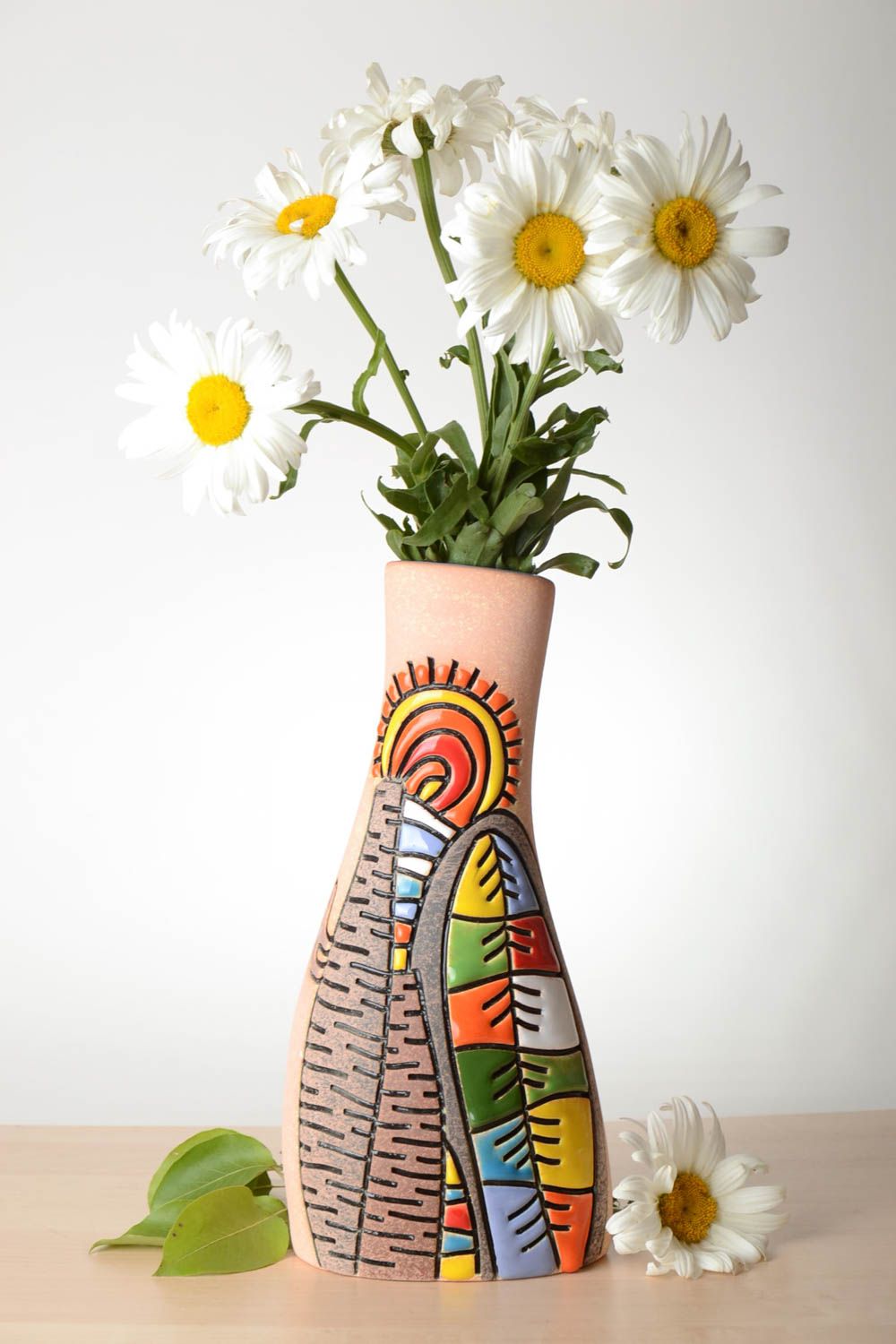 Beautiful handmade ceramic vase homemade clay vase flower vase design