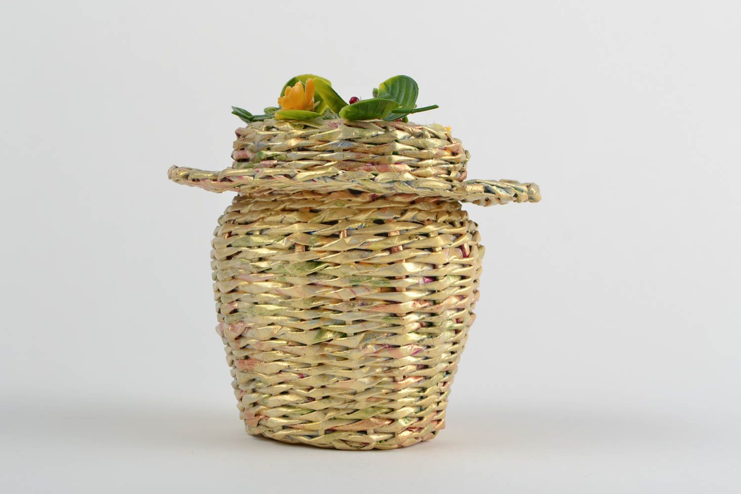 15 oz decorative paper straw jar on the glass basis 1 lb photo 4