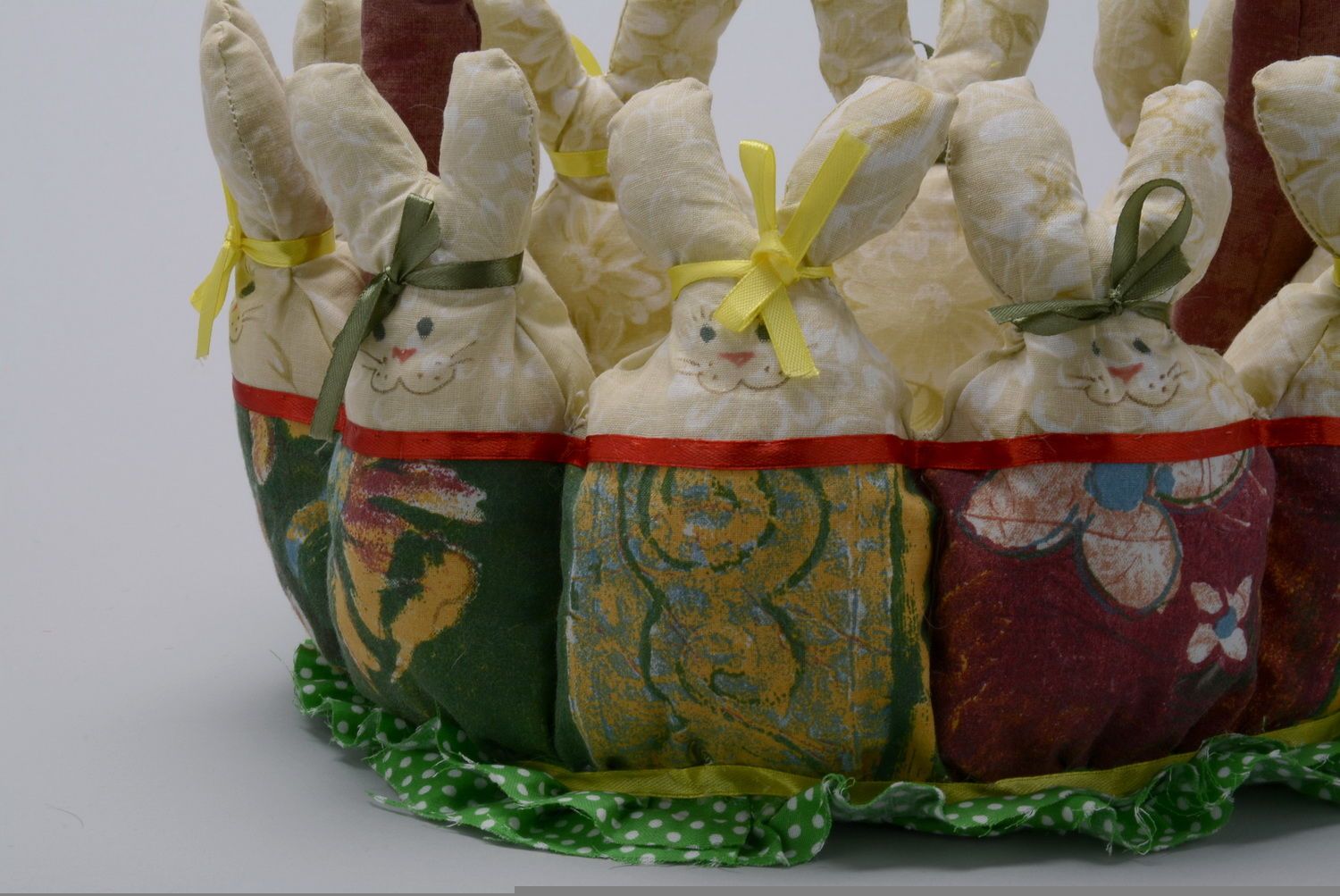 Decorative basket Hares photo 8
