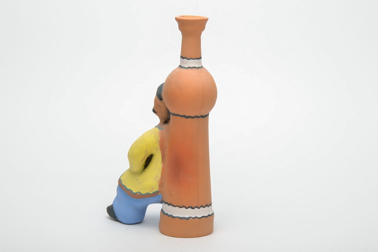 Decorative clay bottle Cossack photo 3