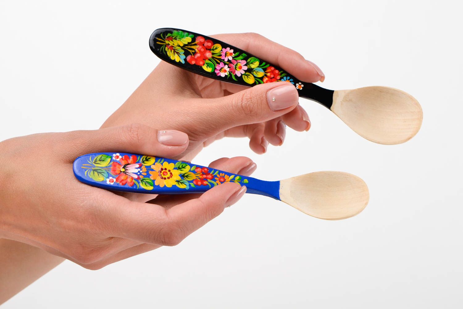 Handmade spoon set of 2 items decor ideas unusual spoon designer kitchen utensil photo 2