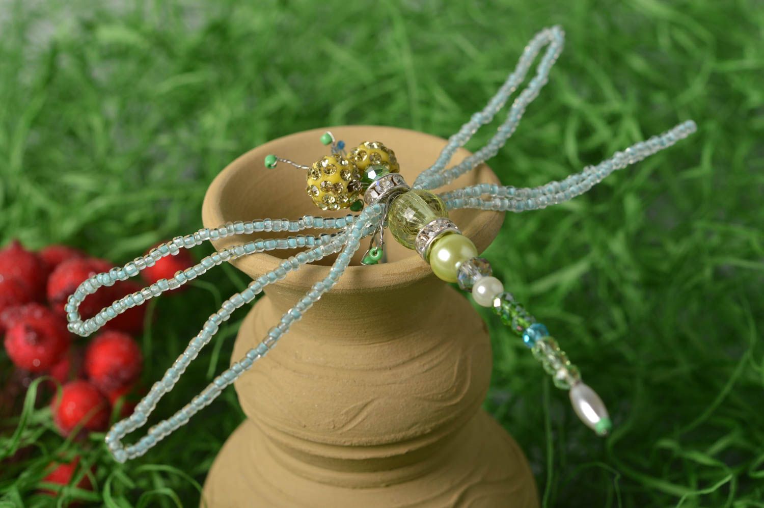 Unusual handmade home decoration beaded figurine beadwork ideas home design photo 1