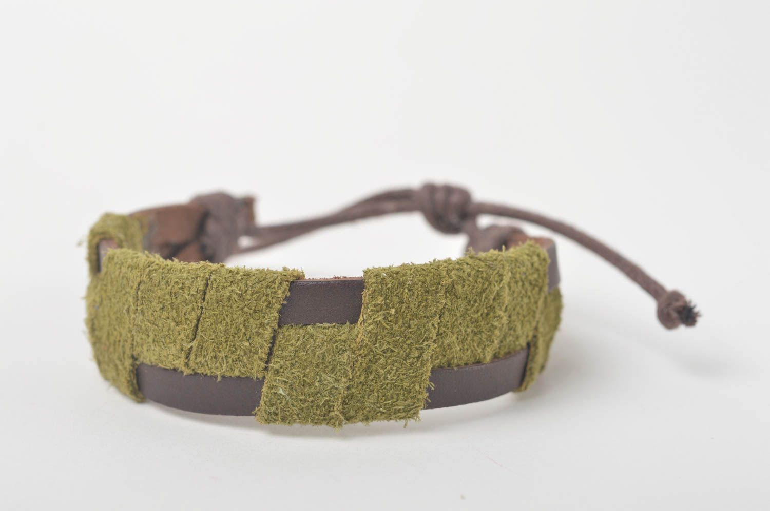 Stylish handmade genuine leather bracelet unisex bracelet designs leather goods photo 5