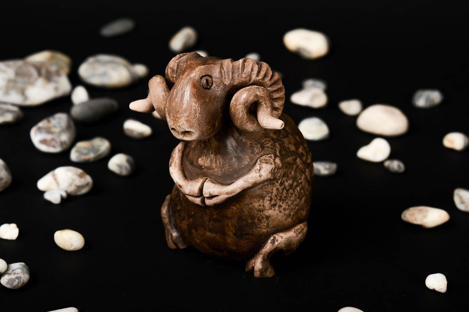 Keramik Schaf handgemachte kleine Pfeife originelles Lernspielzeug für Kinder foto 1