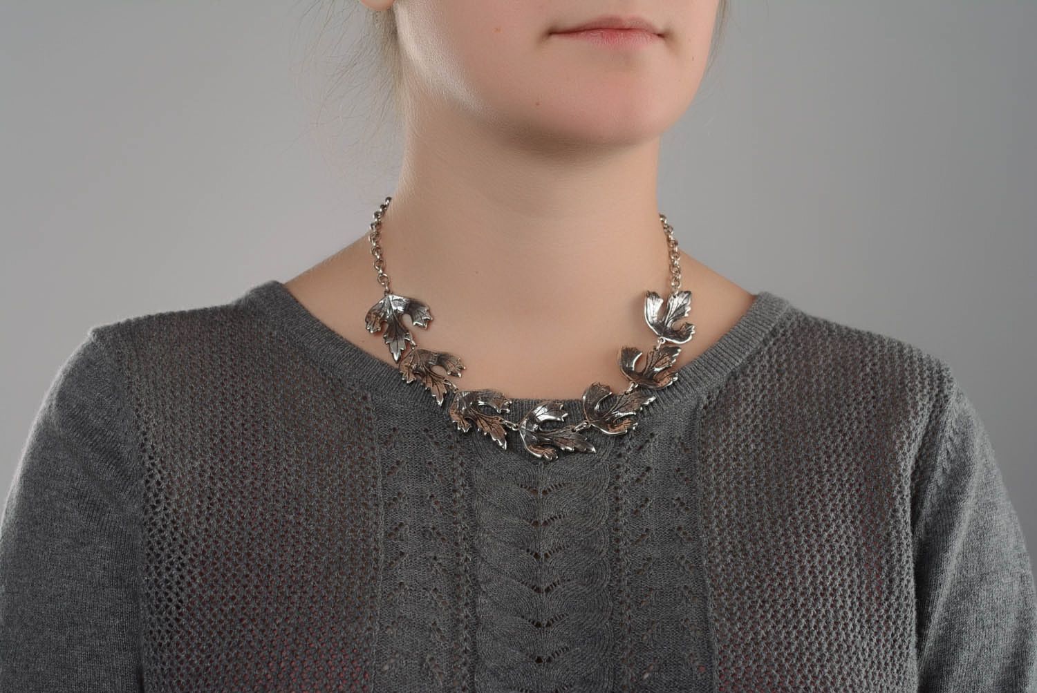 Metal necklace Lovage photo 5