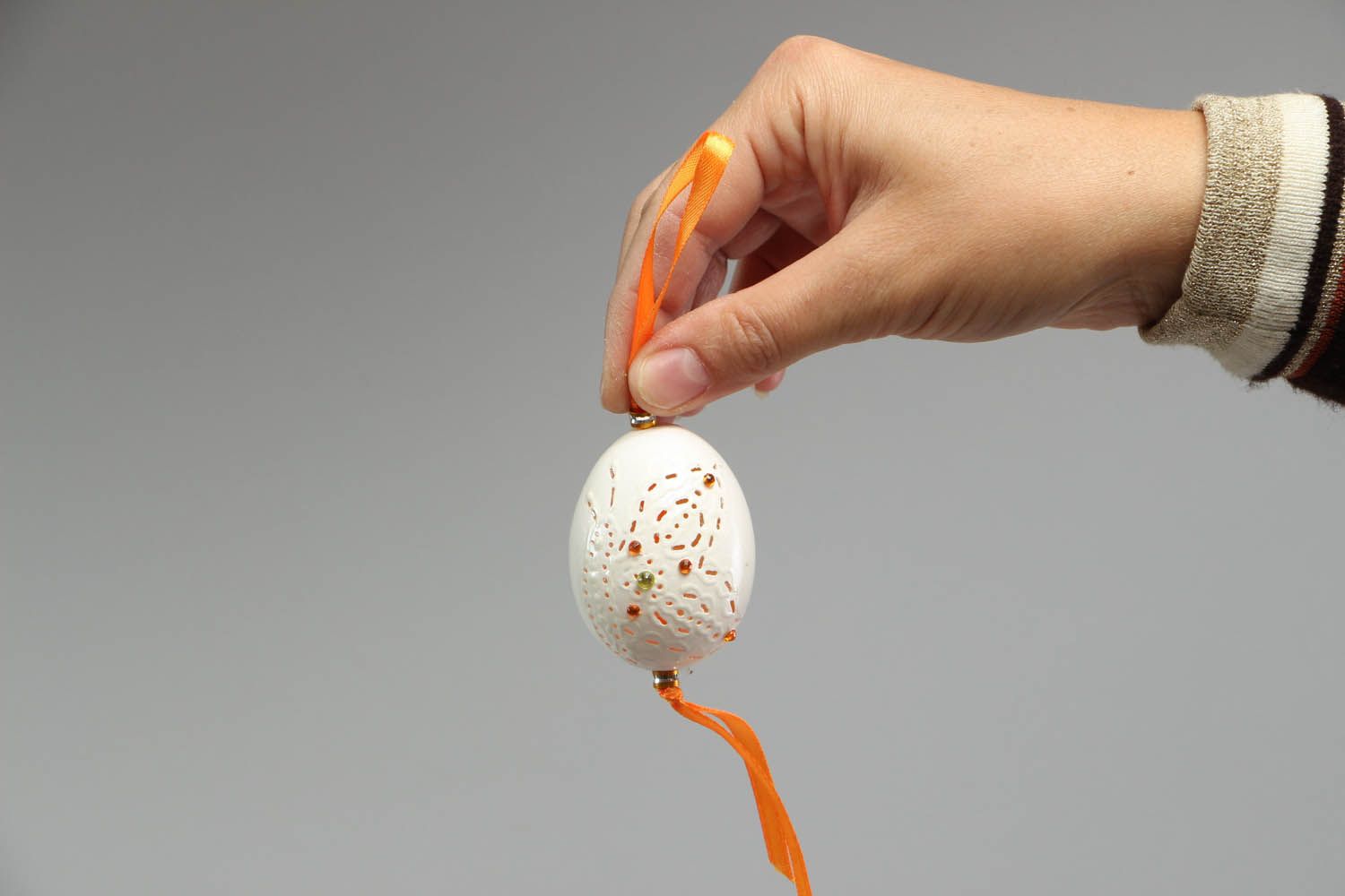 Huevo decorado en técnica de decoupage foto 4