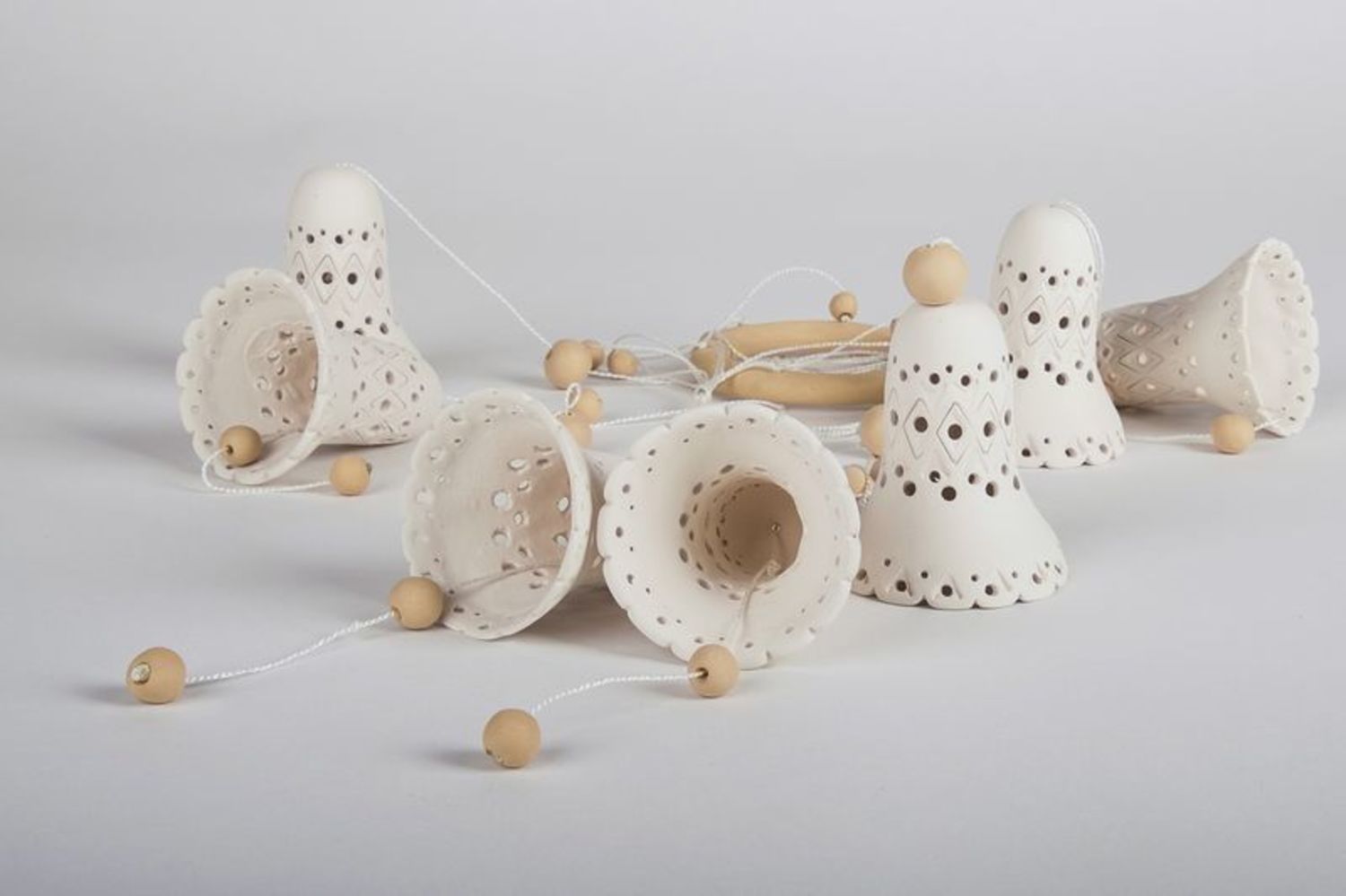 Handmade ceramic bells photo 5