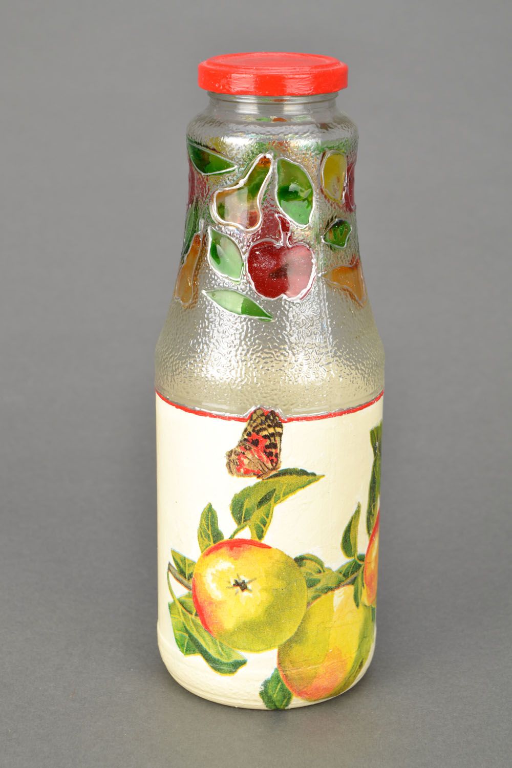 Интерьерная бутылка Яблоки фото 1