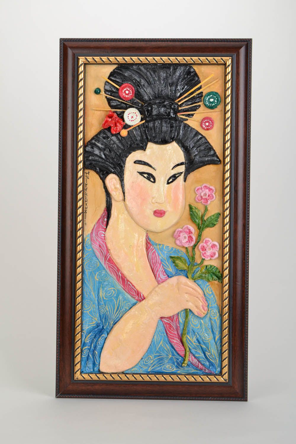 Panneau décoratif mural en pâte salée Japonaise photo 5