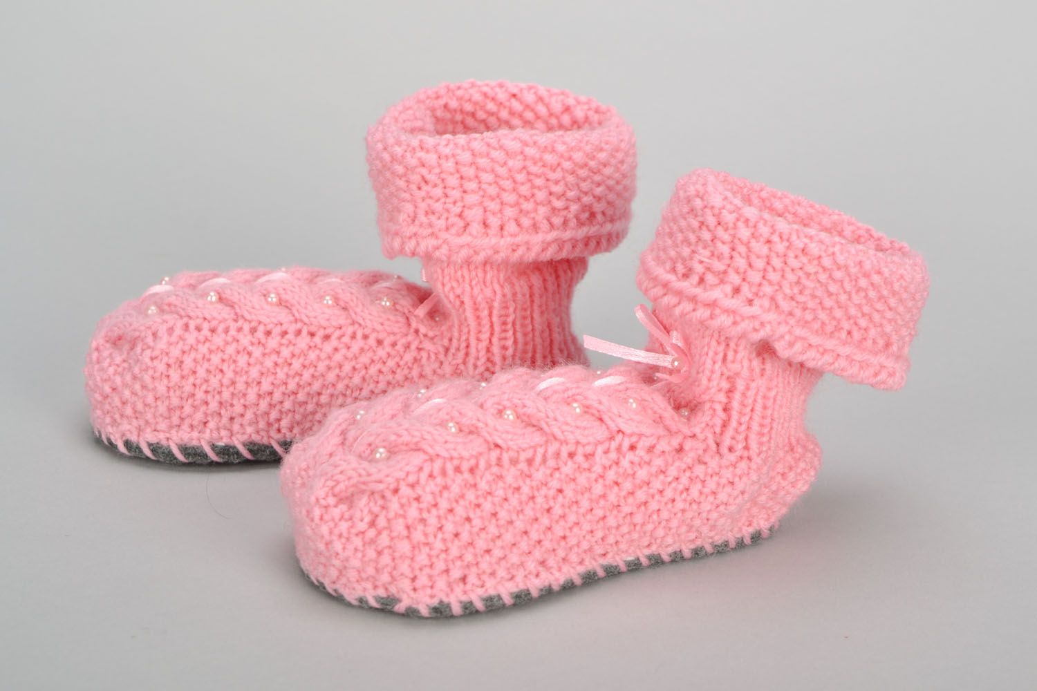Crochet baby shoes photo 4