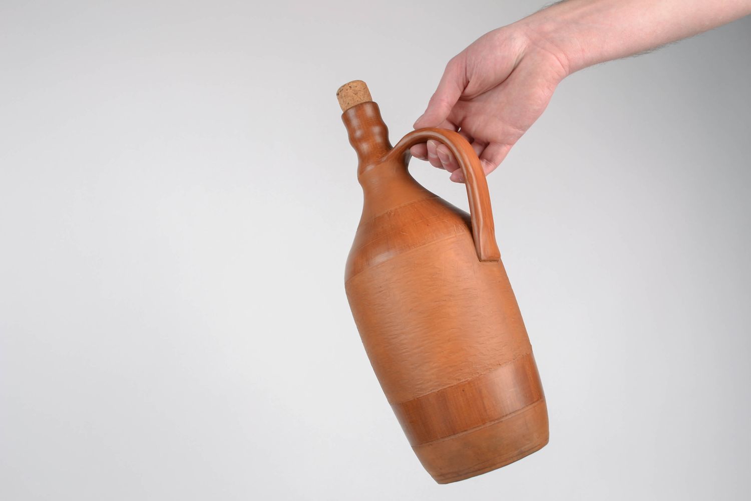 30 oz ceramic terracotta bottle shape wine decanter in ancient style 2,6 lb photo 5