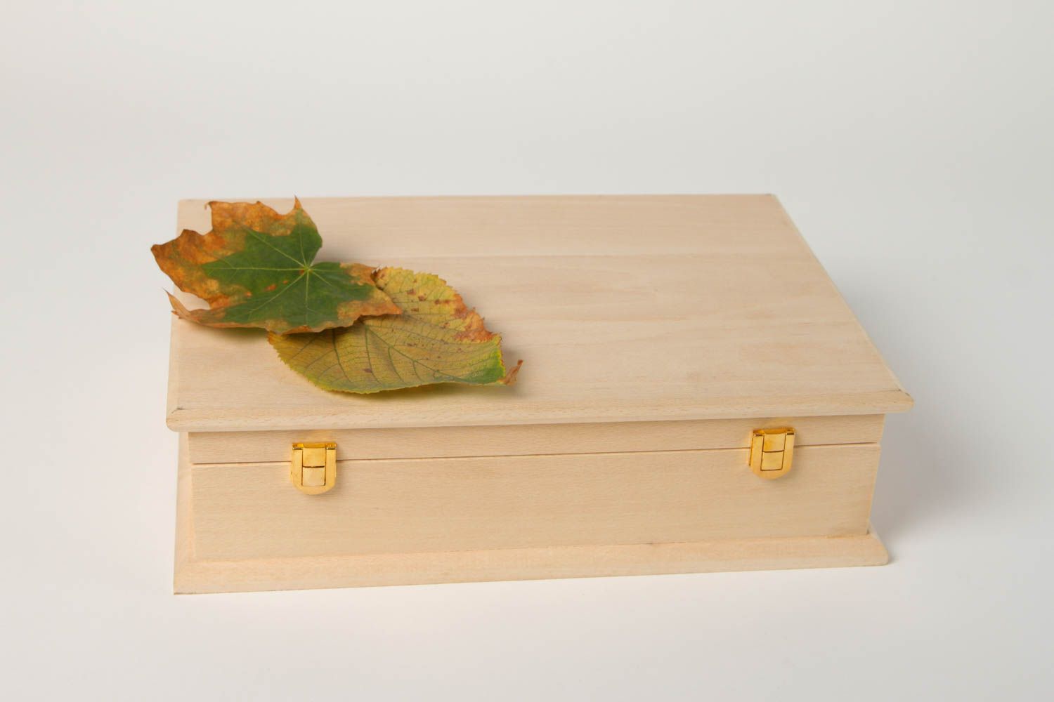 Boîte à décorer faite main Coffret en bois rectangulaire Loisirs créatifs photo 1