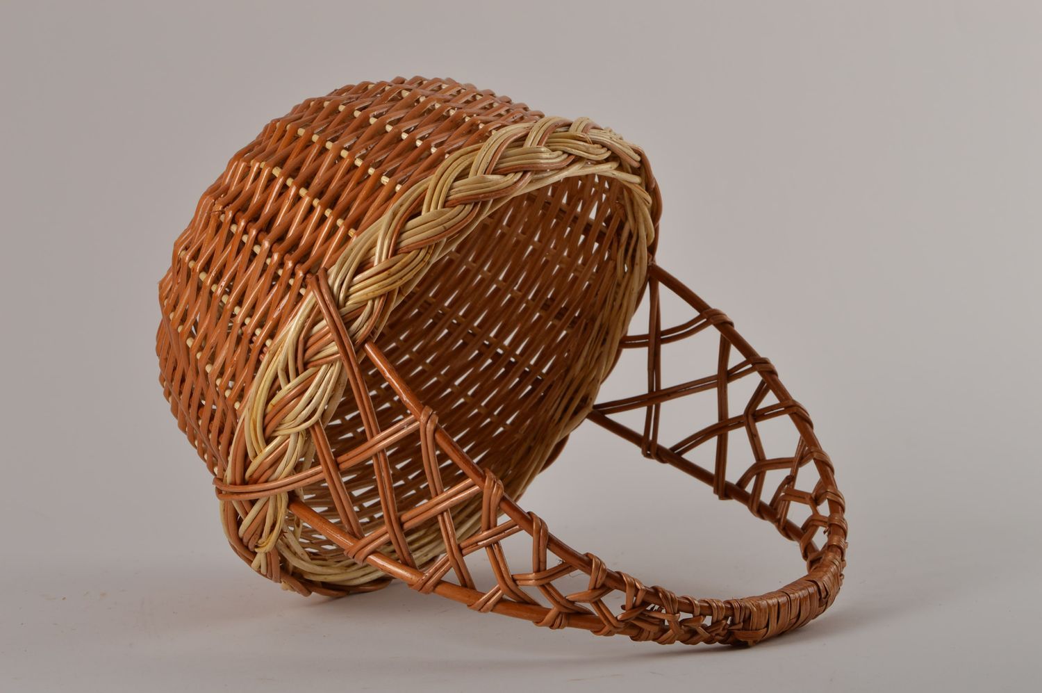 Unusual handmade woven basket interior decorating home goods gift ideas photo 3