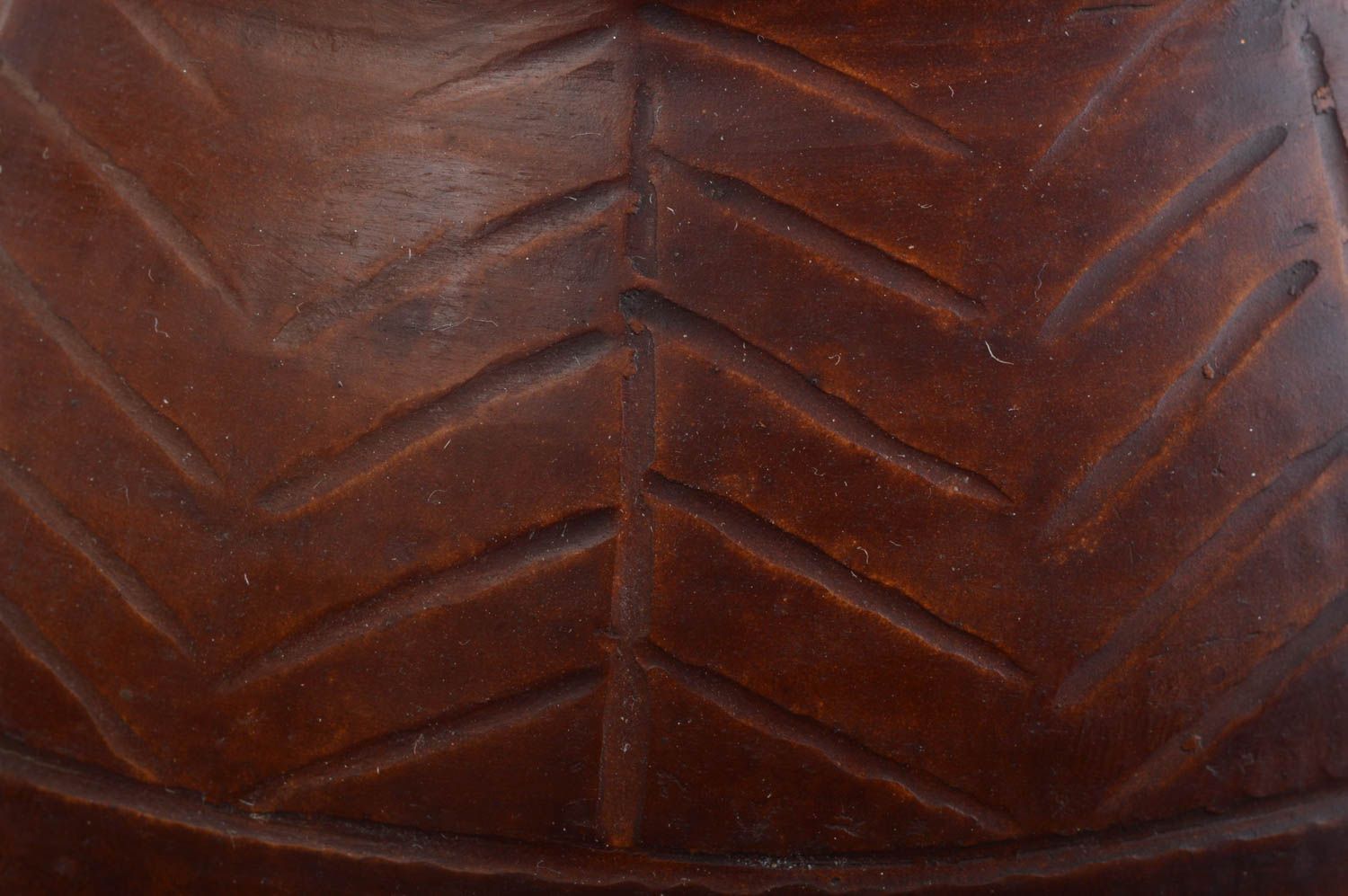 Grand pot à cuire céramique fait main écologique marron original joli 3 L photo 5