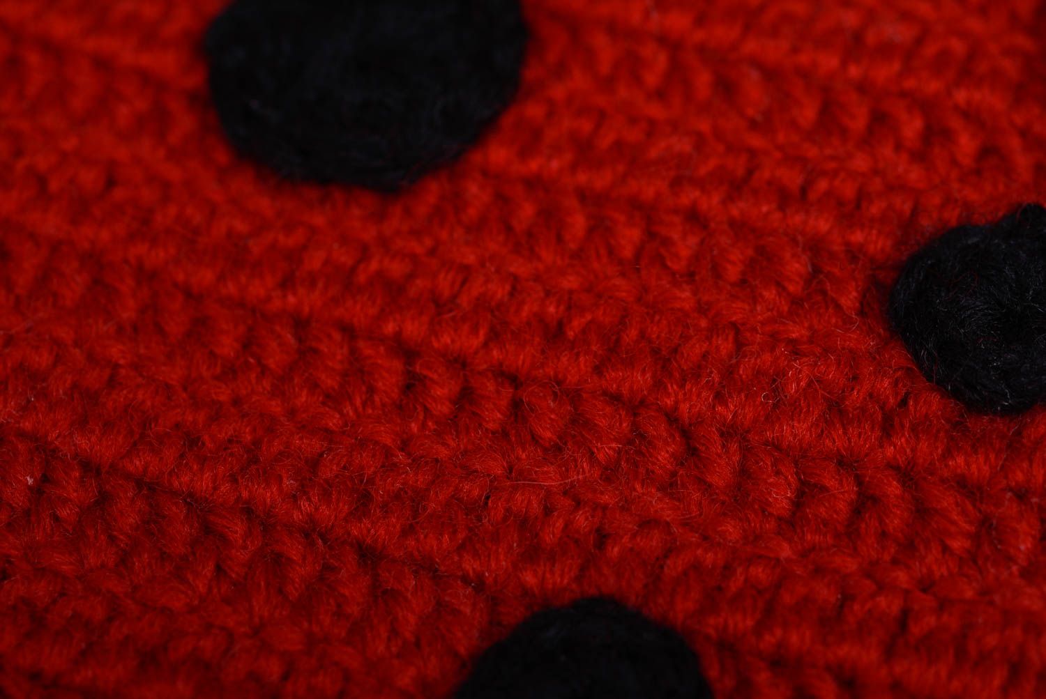 Costume de coccinelle pour bébé tricoté au crochet fait main bonnet et culotte photo 4