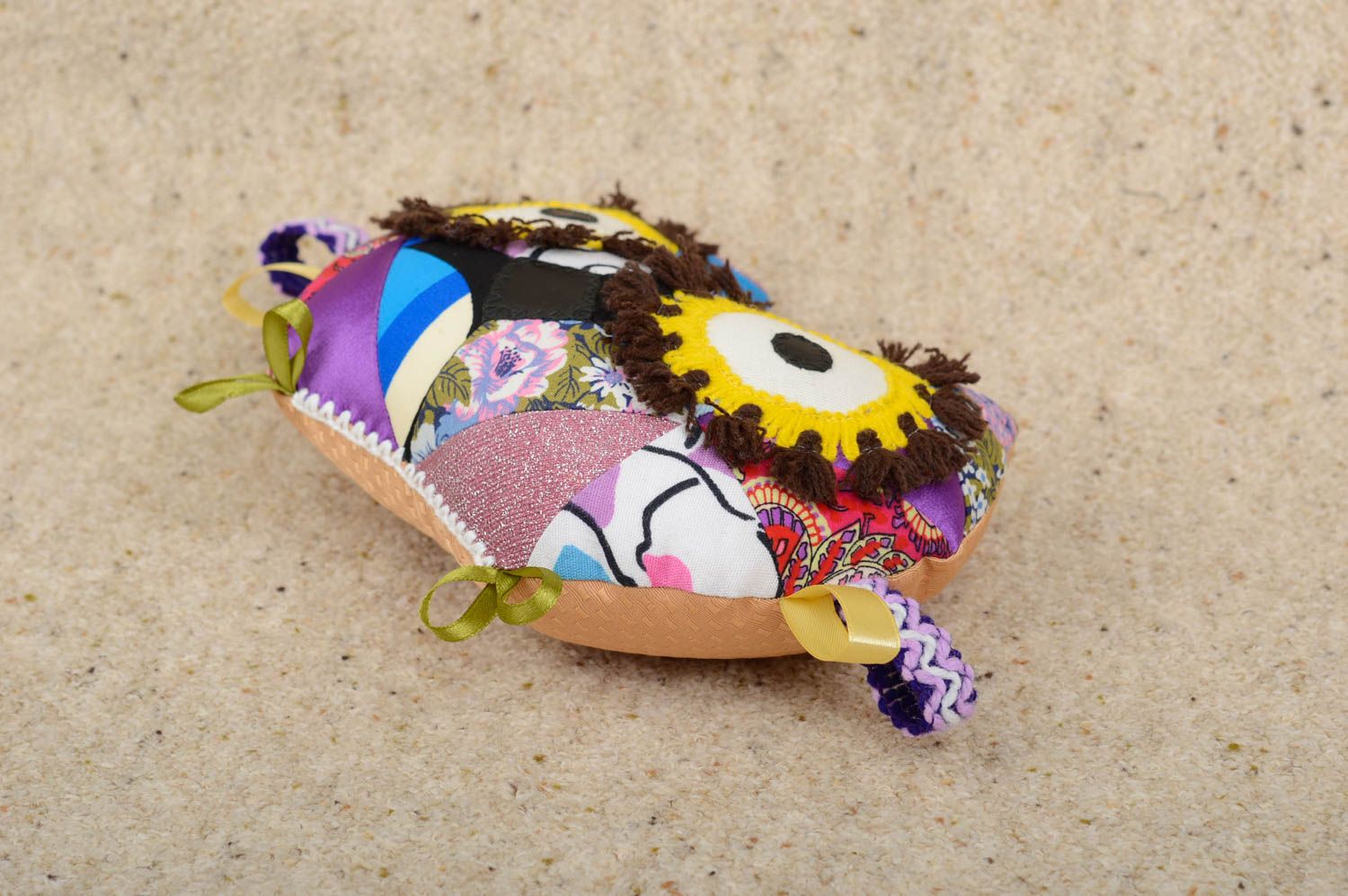 Игрушка подушка сова ручной работы детская игрушка диванная подушка красивая фото 4