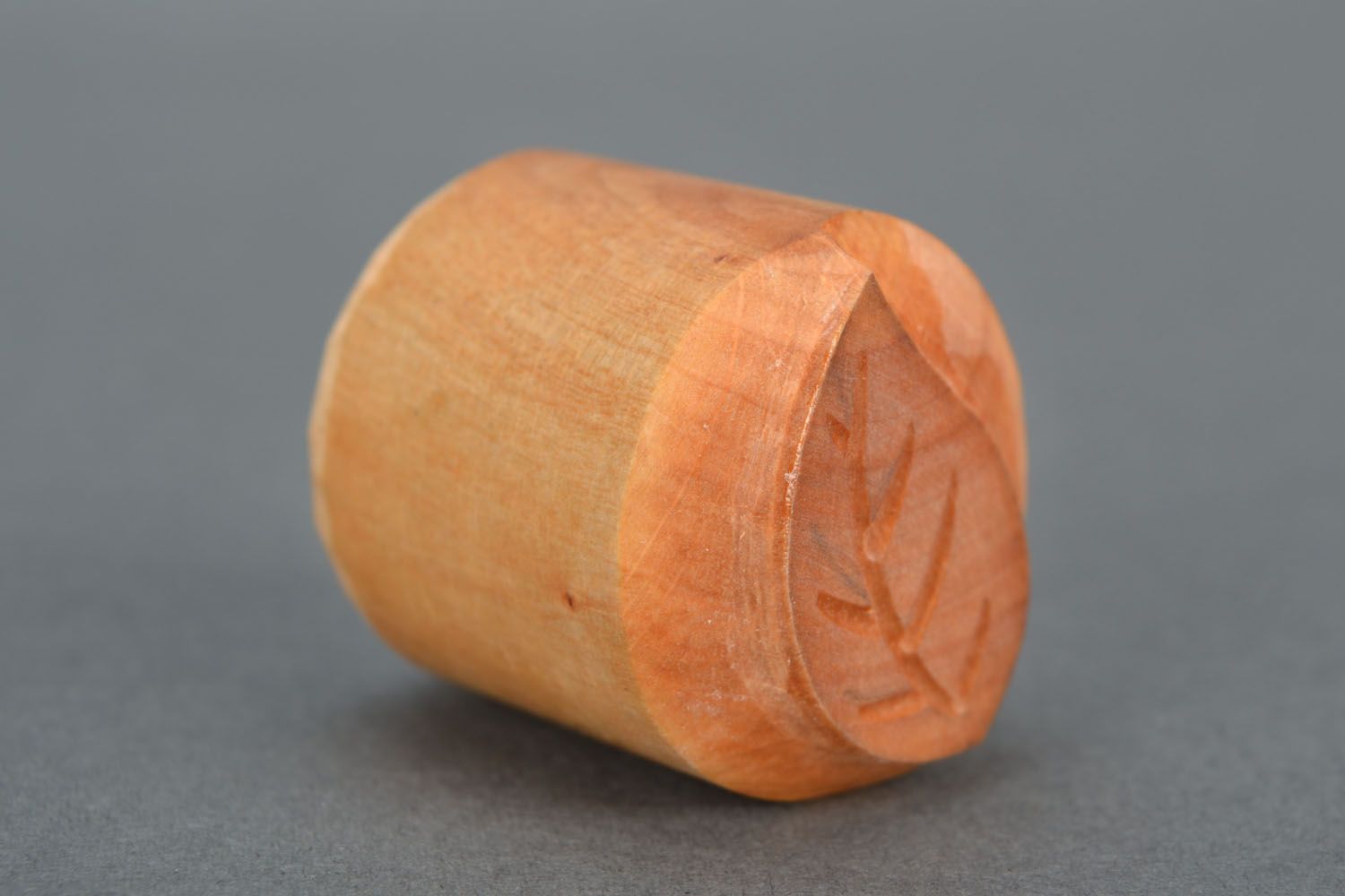 Tampon pour impression tissu en bois fait main photo 3