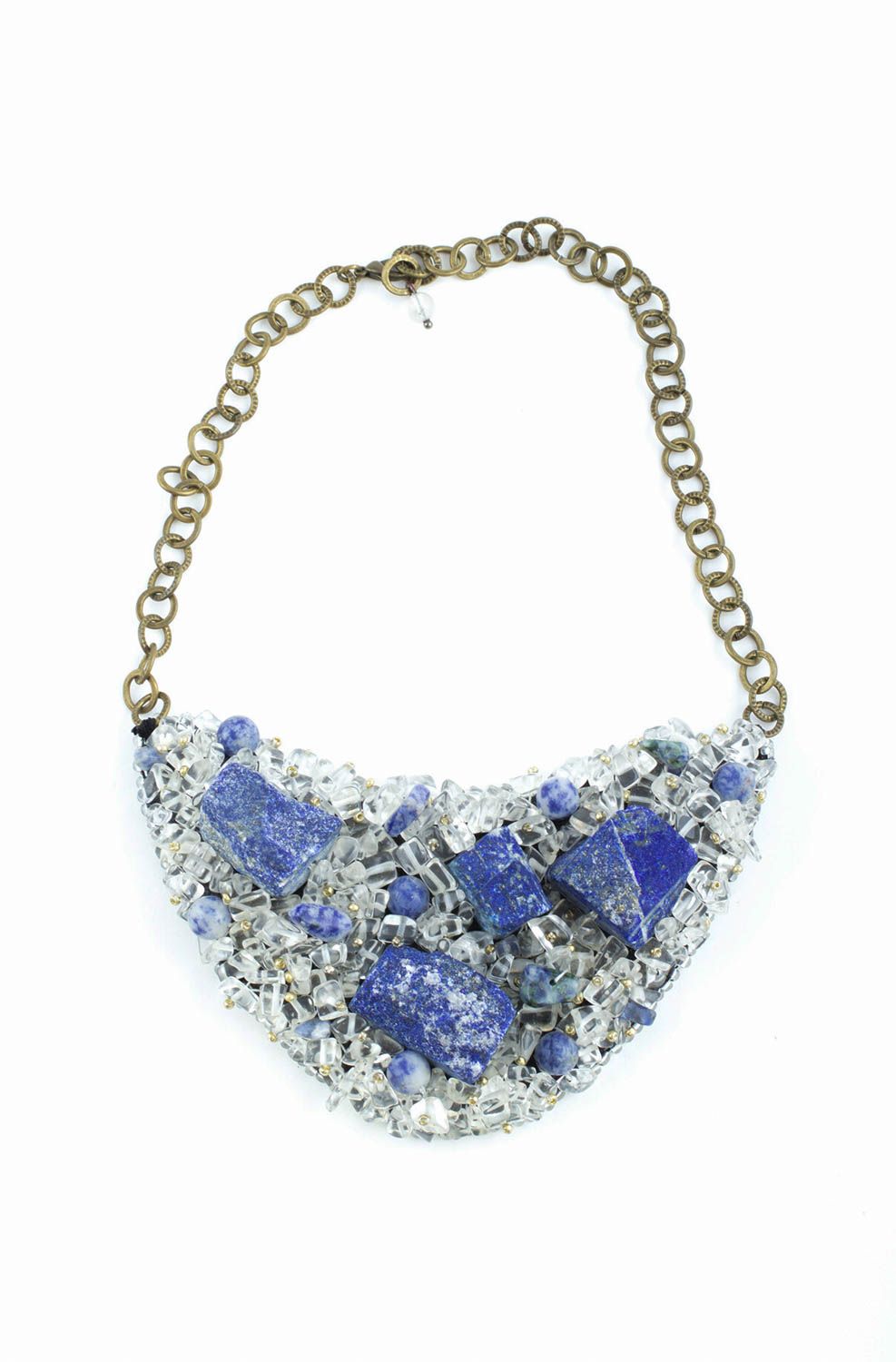 Handmade elegant cute necklace designer stylish jewelry natural stone necklace photo 3