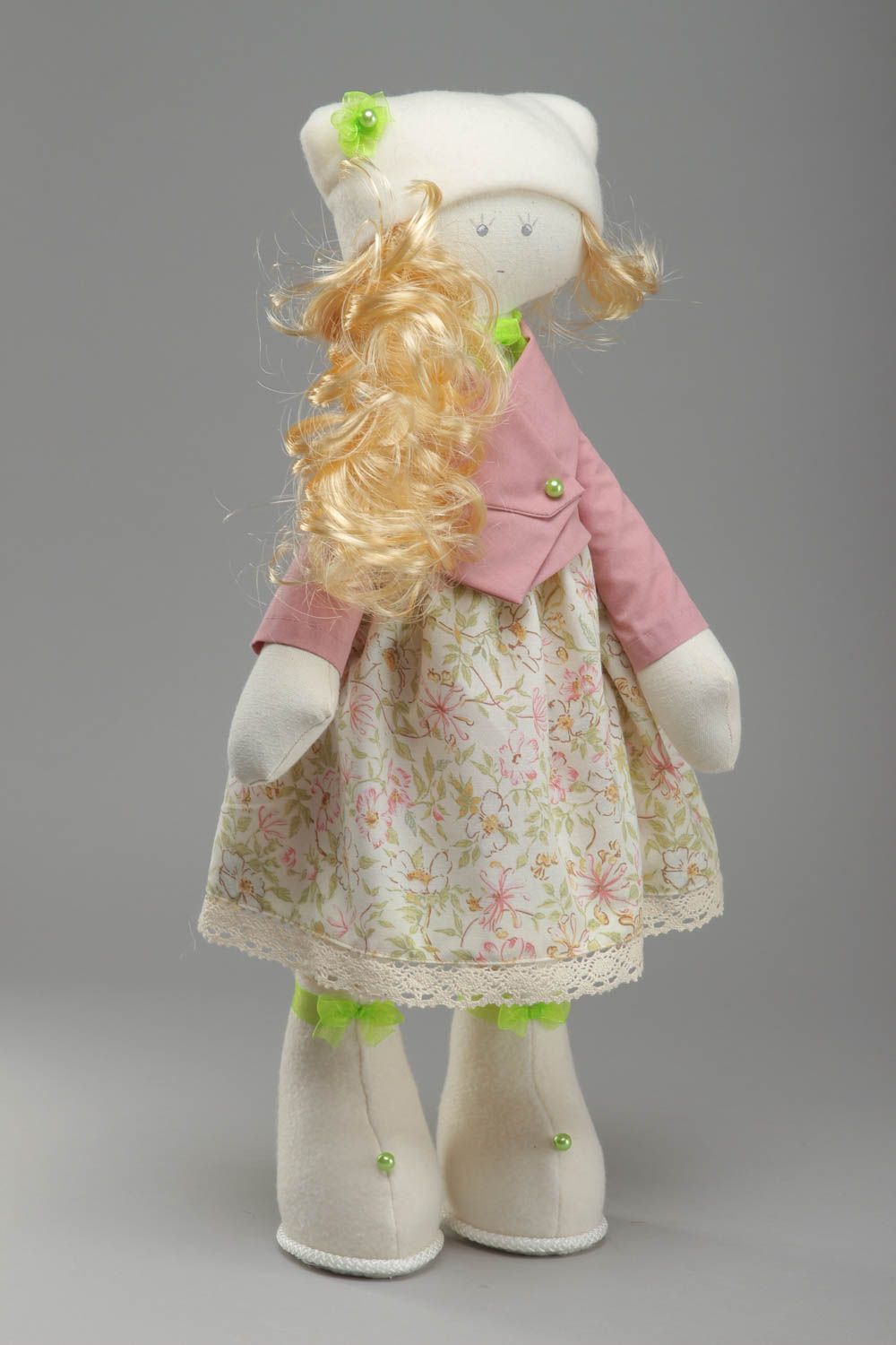 Мягкая авторская кукла из ткани Дульсинея фото 1