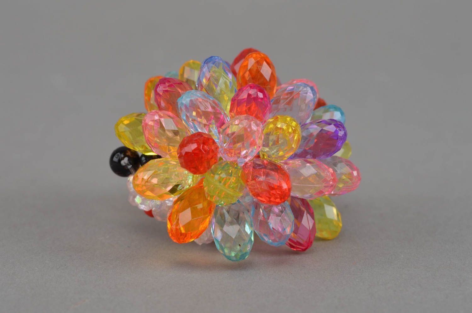 Hérisson en perles de rocaille figurine décorative faite main multicolore photo 4