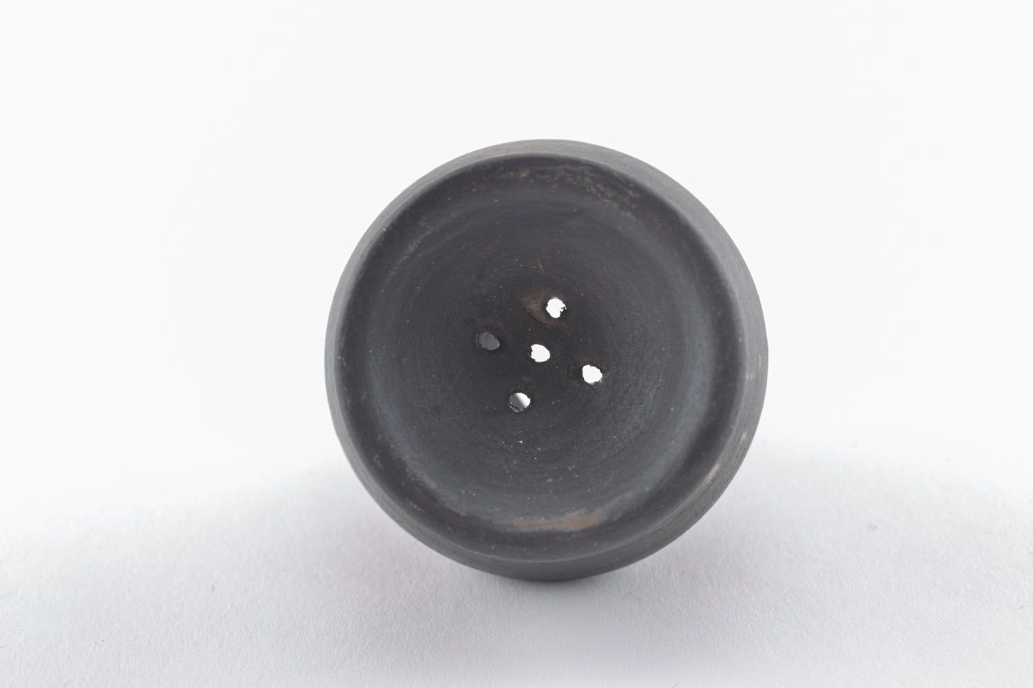 Black clay bowl for smoking photo 2