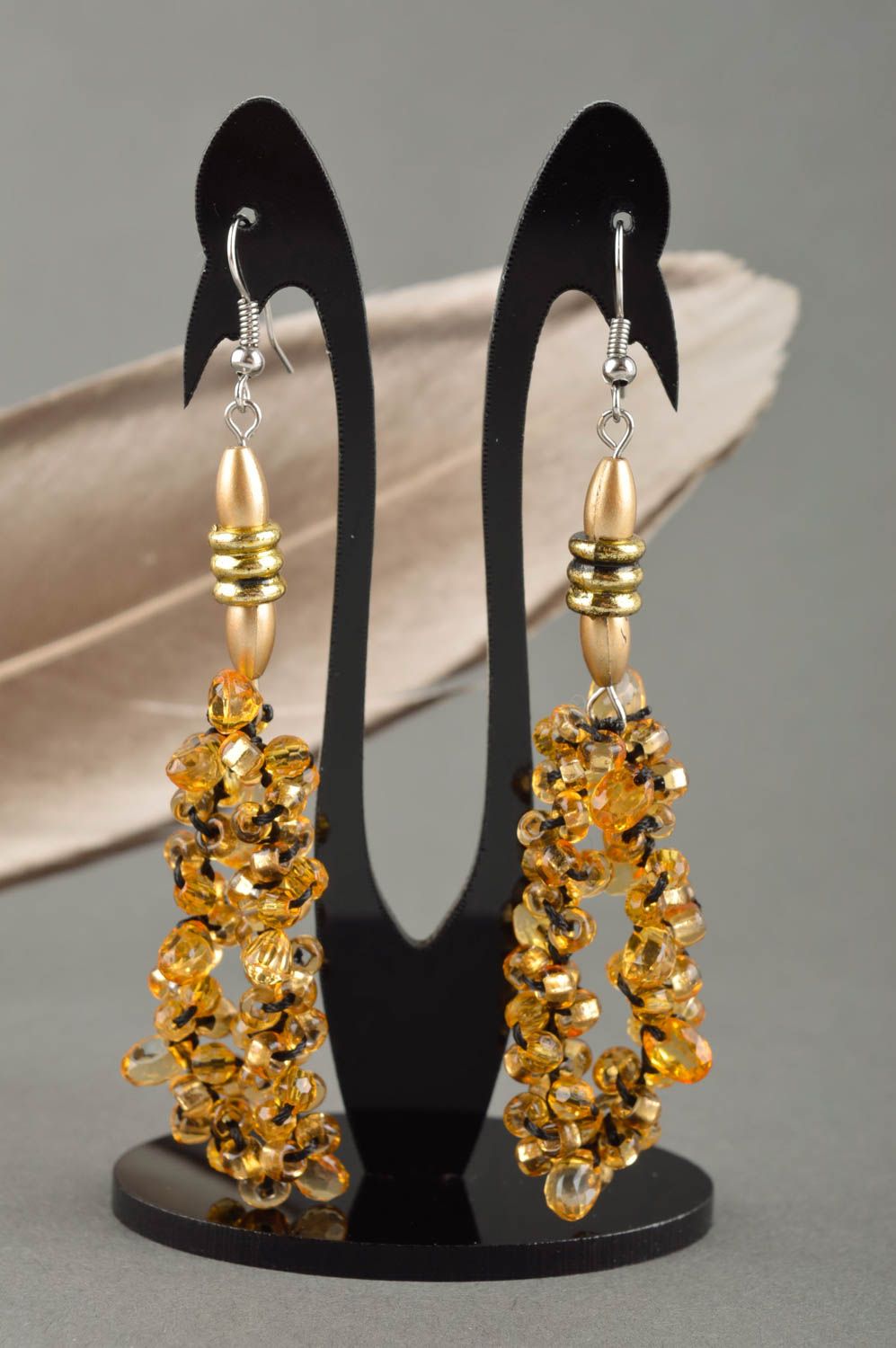 Schöne Ohrringe grelle handgemachte Ohrringe tolle Geschenk Idee für Frauen foto 1