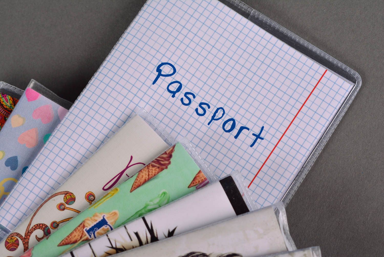 Étui passeport fait main Protège-passeport Cadeau original Feuille blanche photo 2