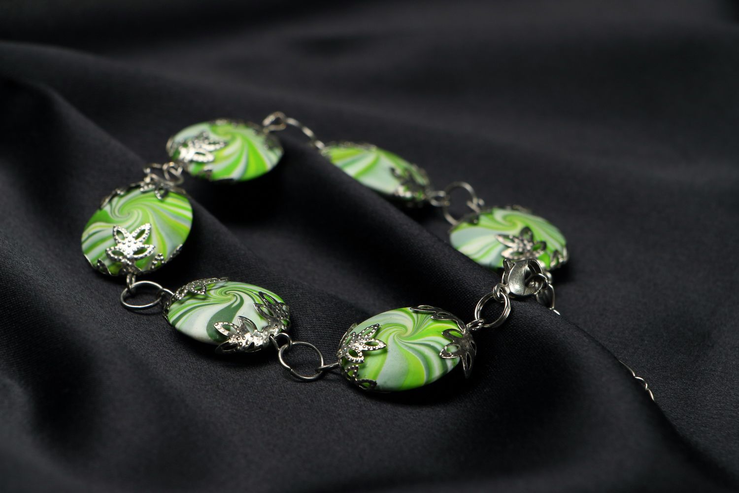 Bracelet Made of Polymer Clay photo 4