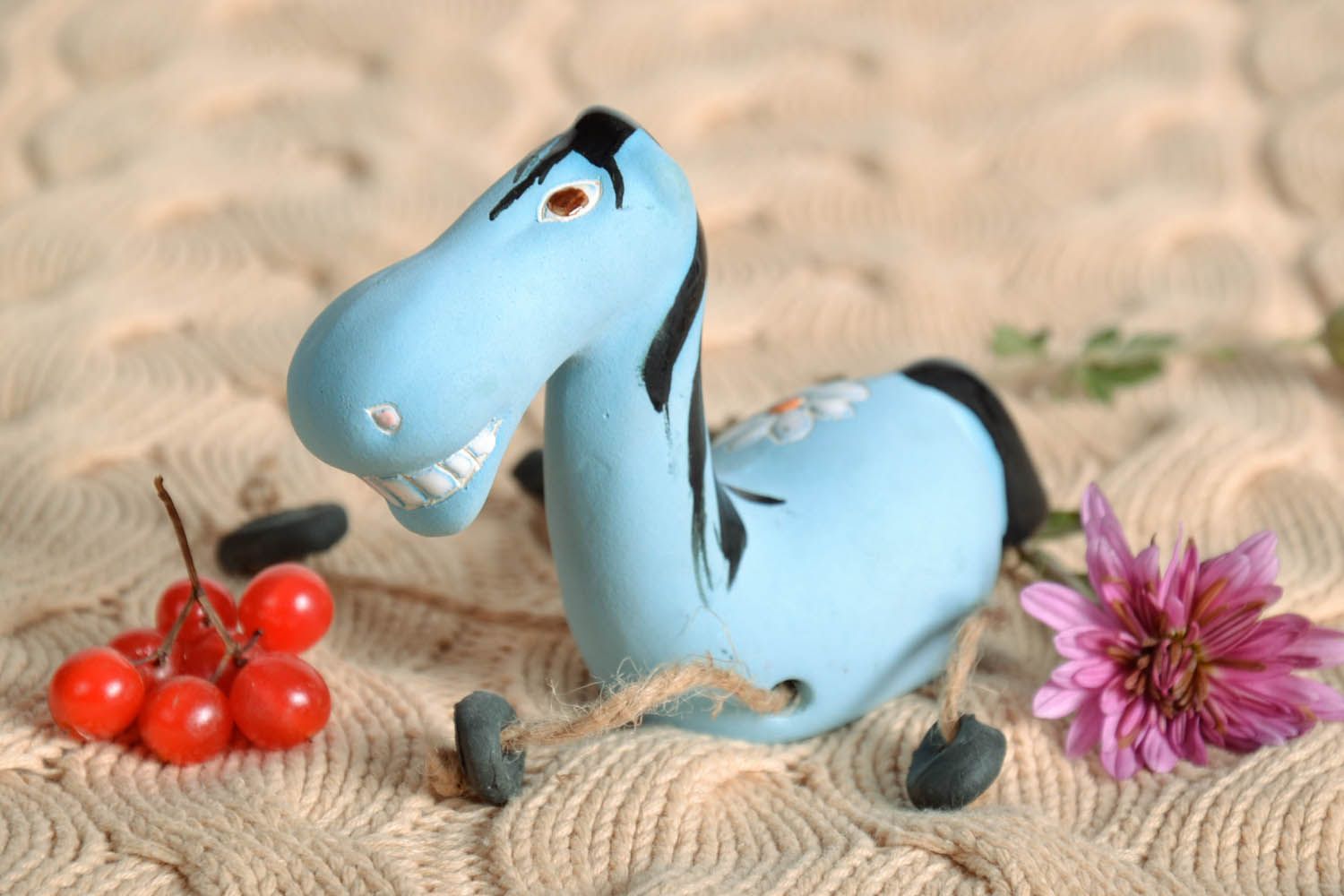 Decorative figurine Blue Horse photo 1