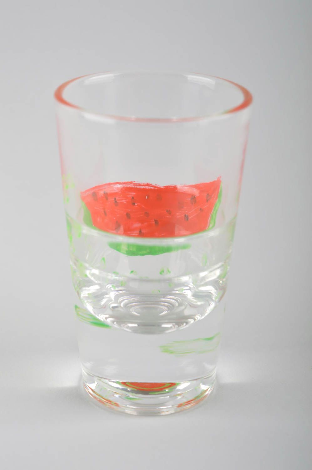 Vaso de chupito copa de cristal hecha a mano con sandía elemento decorativo foto 3