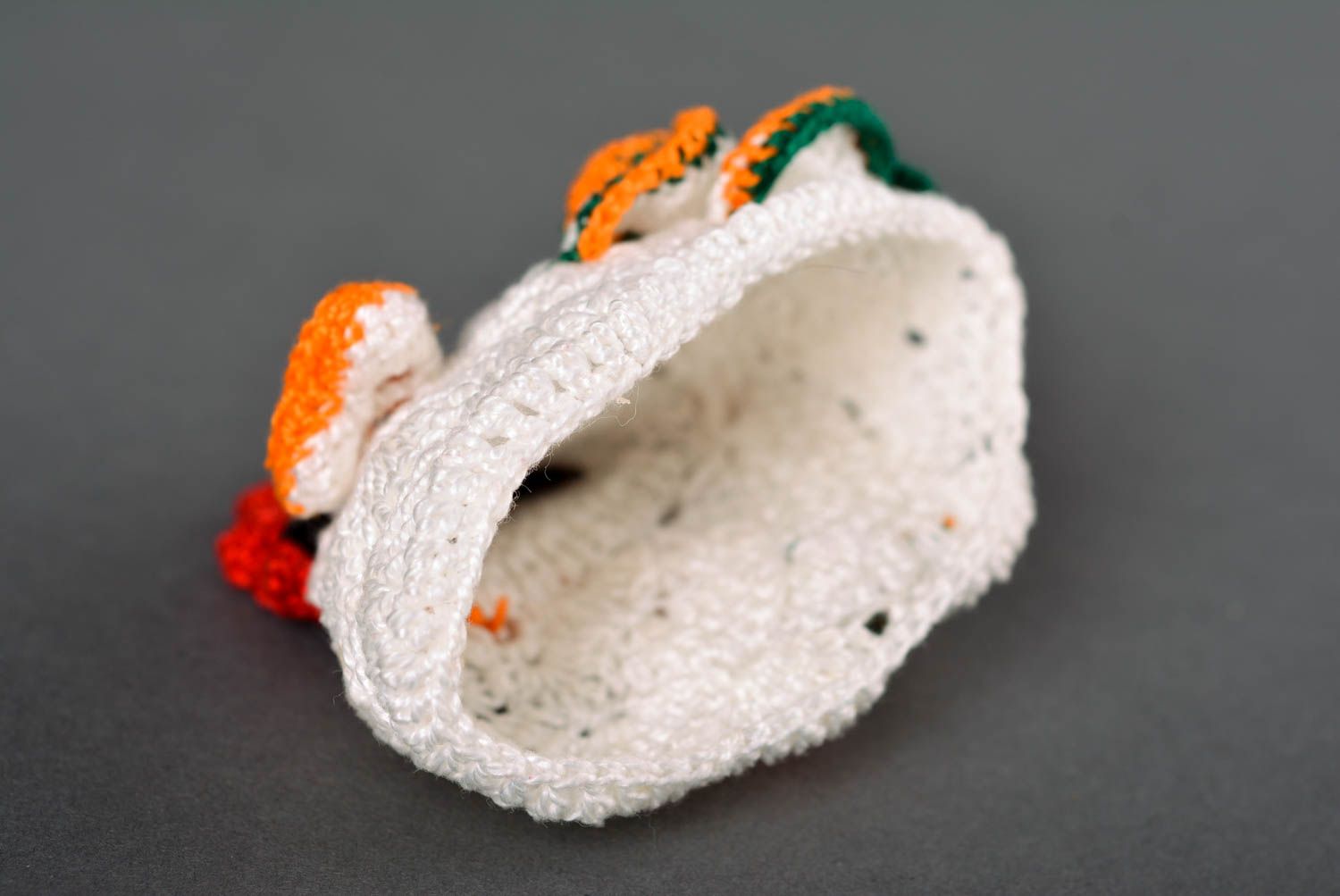 Pull oeuf fait main Couvre-oeuf poule blanche tricot au crochet Déco Pâques photo 5