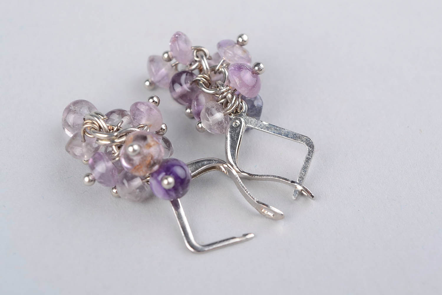 Aquamarine earrings Grapes photo 4