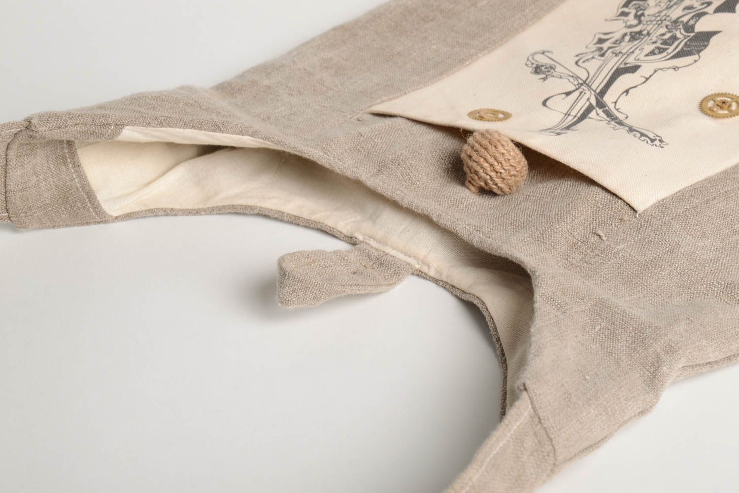 Handmade bequeme Umhänge Tasche Damen Tasche aus Textil Accessoire für Frauen  foto 5