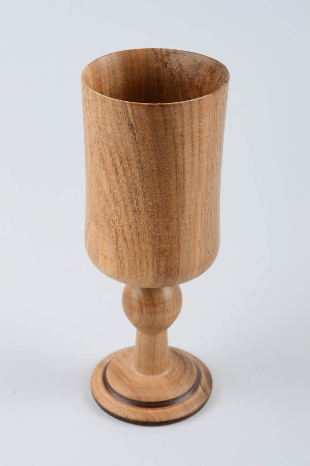 Деревянный бокал ручной работы декор для дома деревянная посуда на 150 мл фото 2