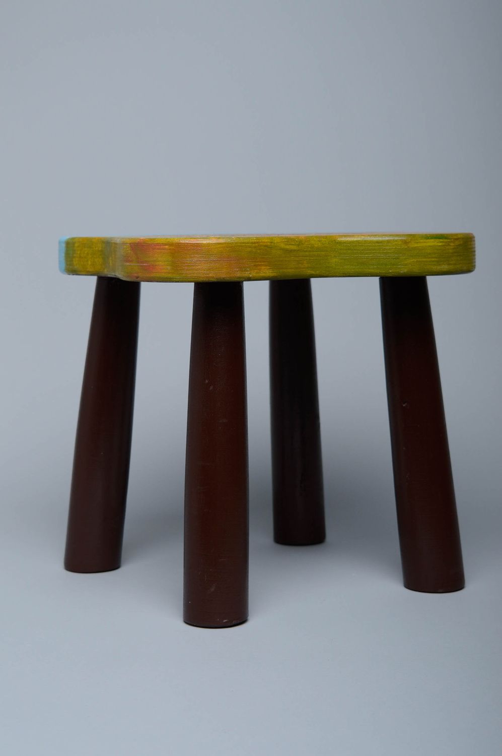 Decoupage wooden stool photo 5