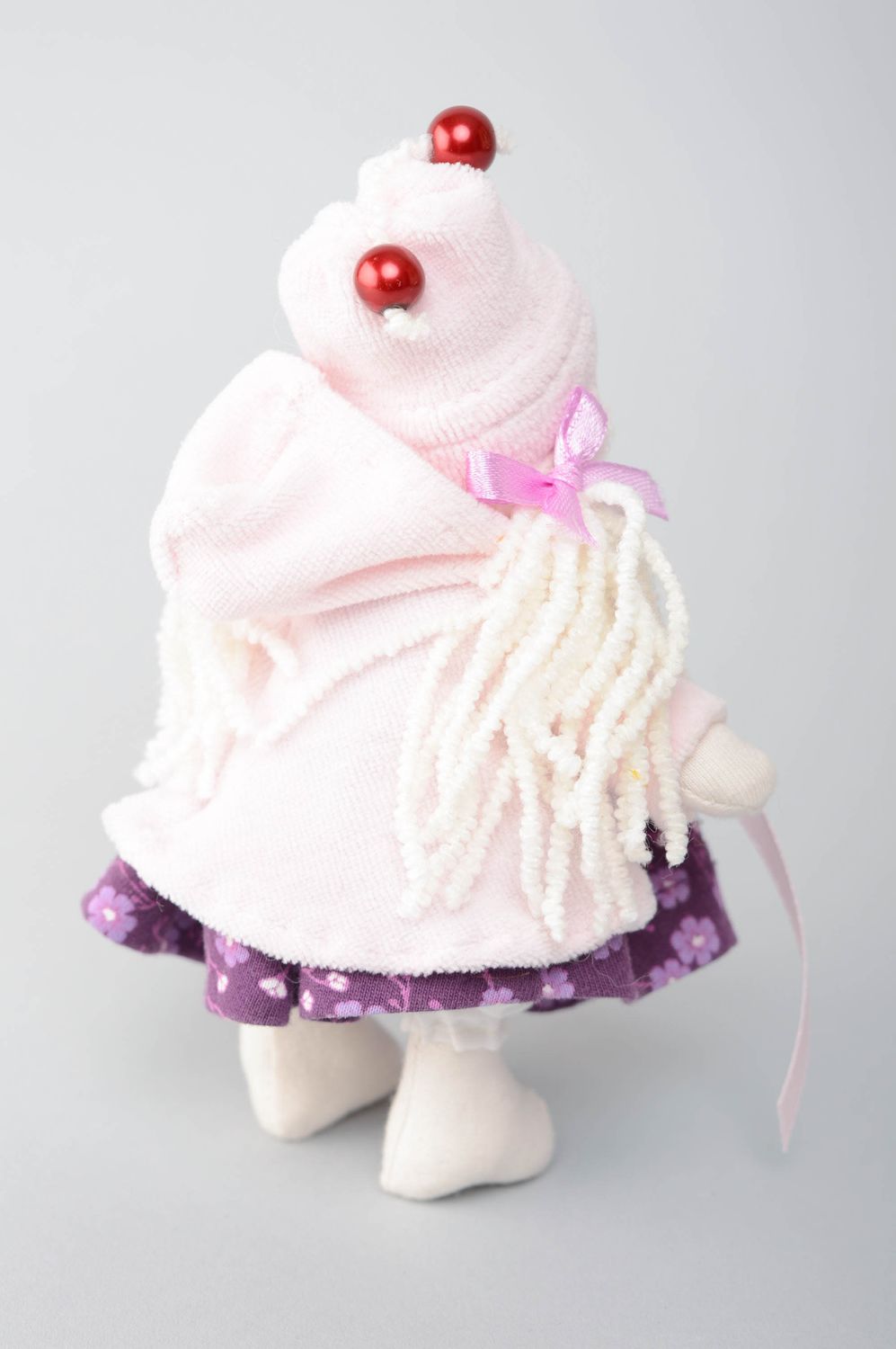 Авторская кукла текстильная маленькая мягкая  фото 4