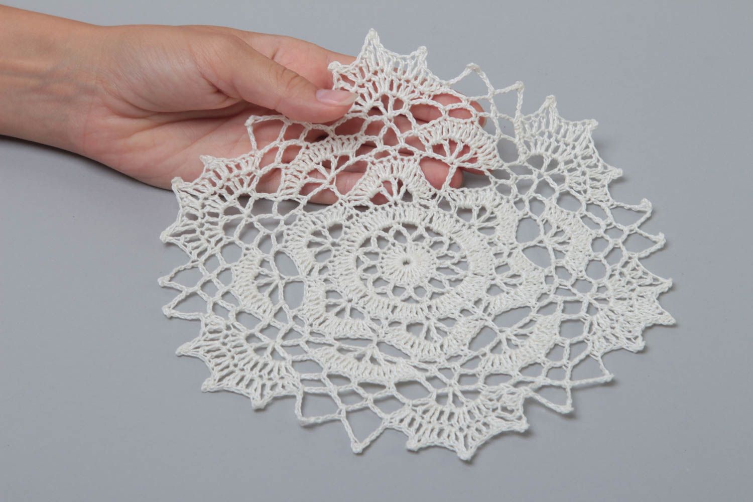 Handmade napkin designer napkin unusual accessory crochet napkin gift ideas photo 5