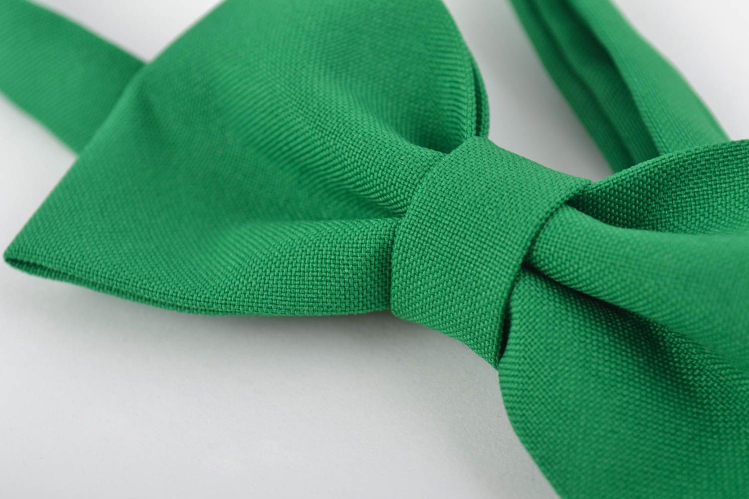 Corbata de moño verde hecha a mano regalo original accesorio para hombre foto 3