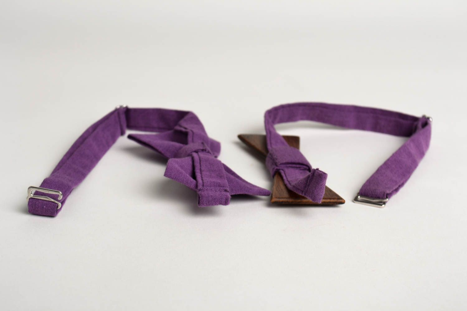 Handmade Fliegen Krawatten Accessoires für Frauen Designer Accessoires 2 Stück foto 3