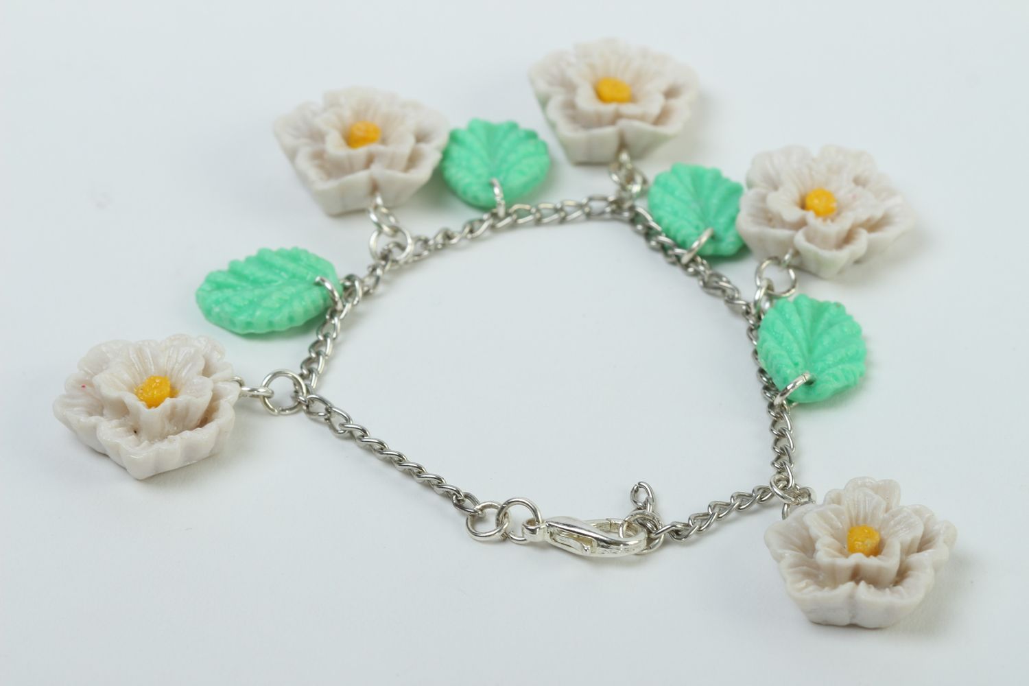 Handmade bracelet gift for her unusual accessory clay bracelet elite jewelry photo 4