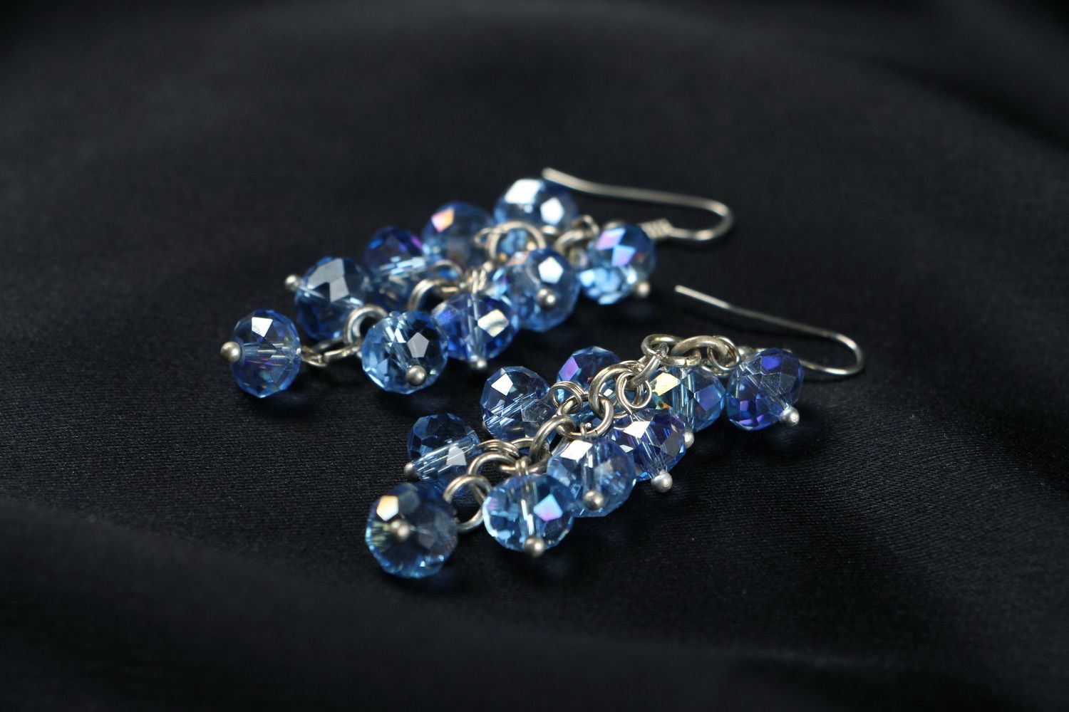 Long crystal earrings Winter bunch photo 2