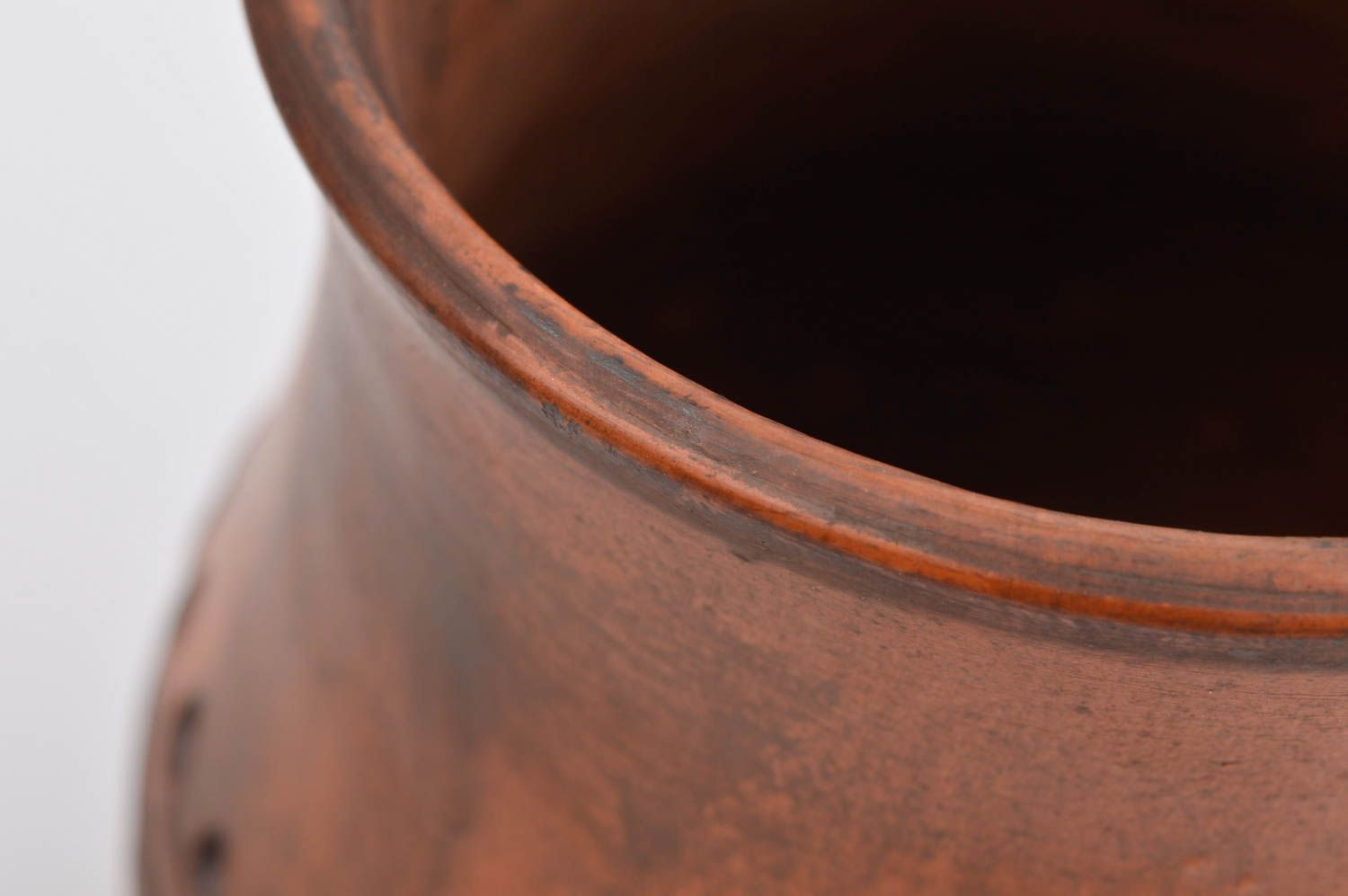 Keramik Tasse handmade braune Tasse aus Ton Designer Geschirr 250 ml für Zuhause foto 5