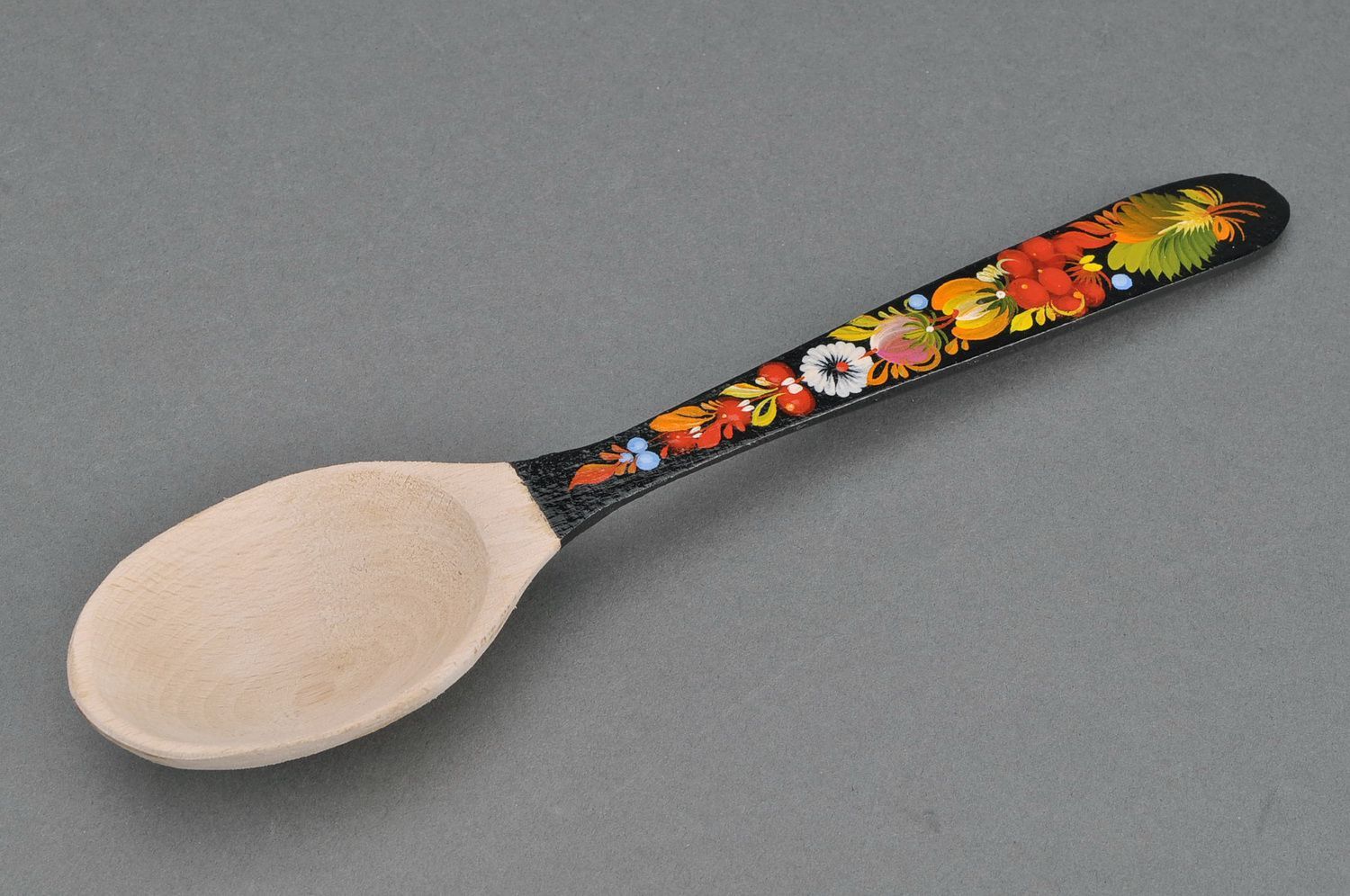 Tablespoon with painted handle photo 2