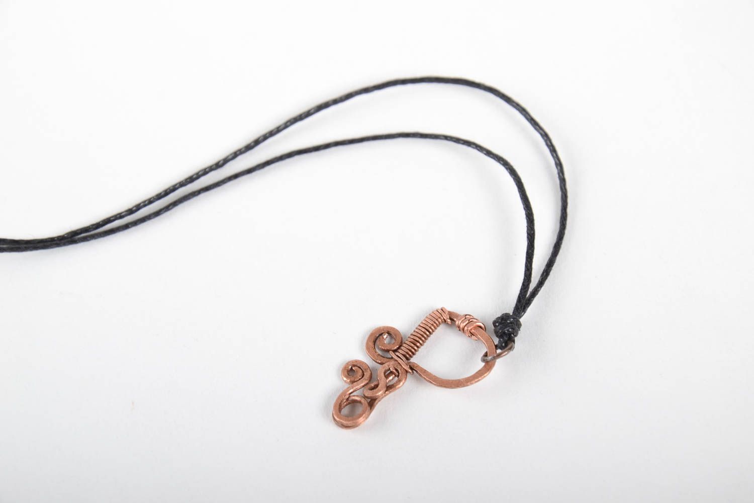 Handmade copper pendant copper jewelry wire wrap accessories for girls photo 4